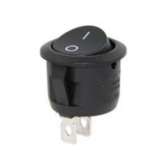 IC133-2 Yuvarlak Işıksız Anahtar (ON)-OFF Yaylı 2P