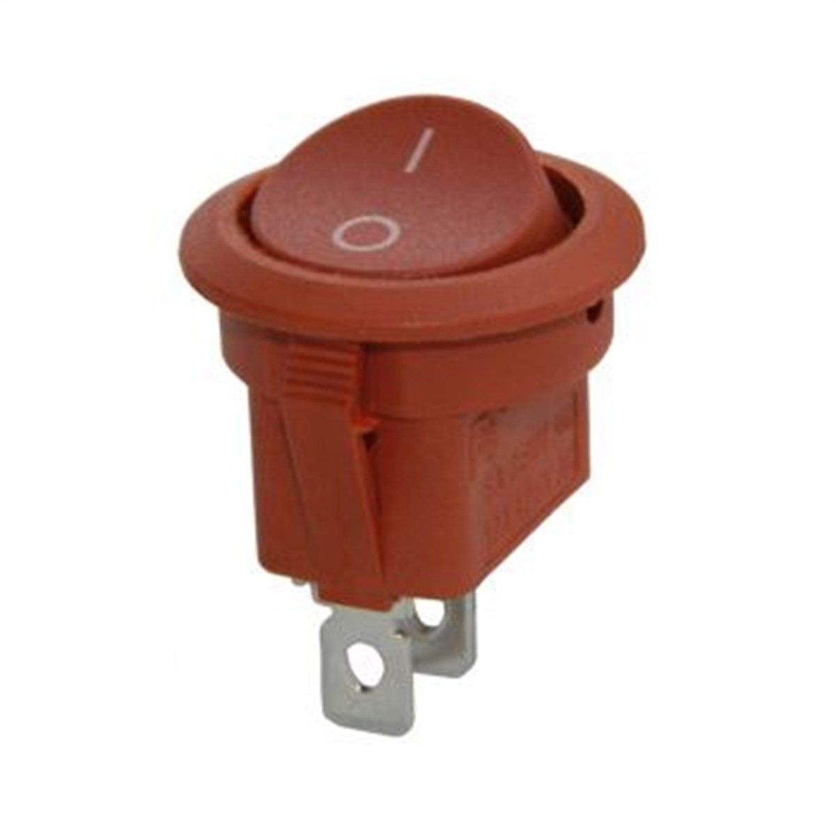 IC133C1 Yuvarlak Anahtar ON-OFF 2P Açık Kahve