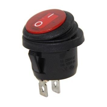 IC133W Yuvarlak Işıksız Anahtar ON-OFF 2P Körüklü