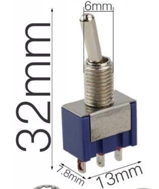IC141 Toggle Switch Yaylı 3P OFF-(ON) MTS-112