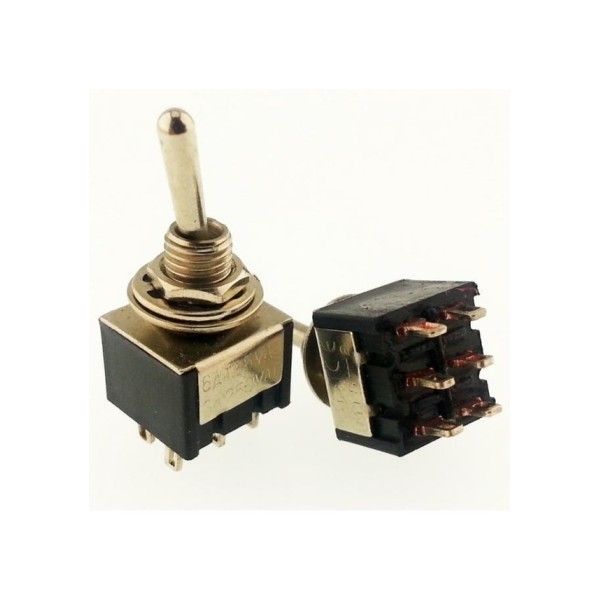 IC147 Toggle Switch Yaylı 6P ON-OFF-(ON) MTS-213