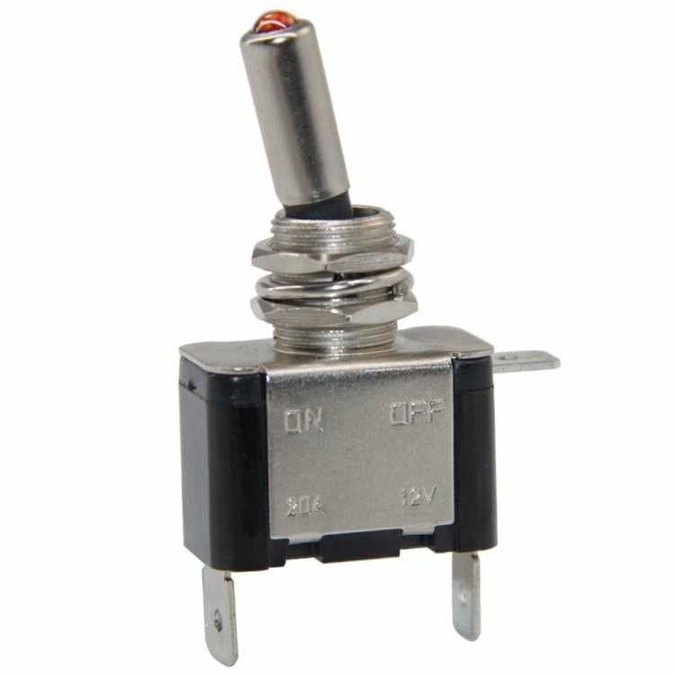IC151A Toggle Switch 12V 20A Ledli 2P