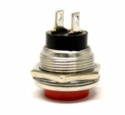 IC180 BTN-03 Kırmızı 11x24mm Metal Push Buton Yuva