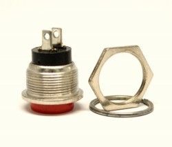 IC180 BTN-03 Kırmızı 11x24mm Metal Push Buton Yuva