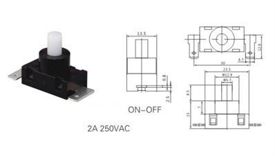 IC180H-4  Süpürge Anahtarı 2P