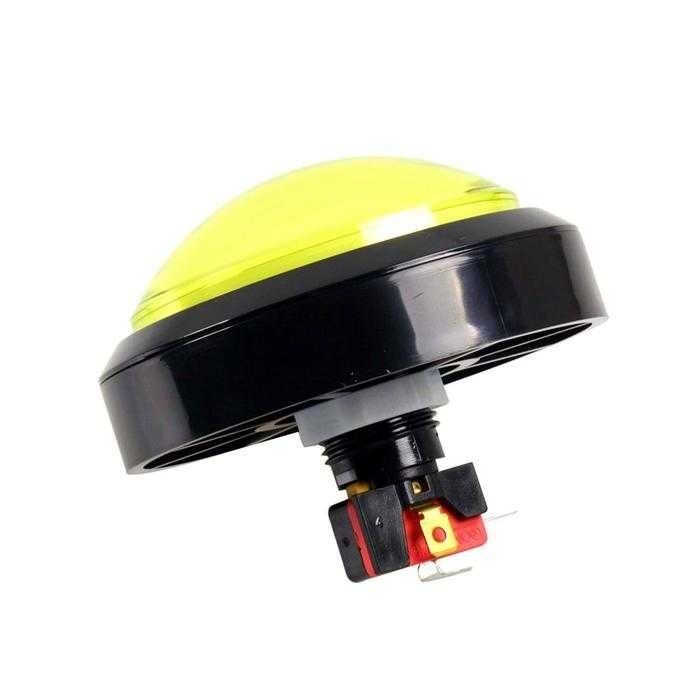 IC180J-5 Atari Buton 24mm 12V Led 100mm Kafa Sarı