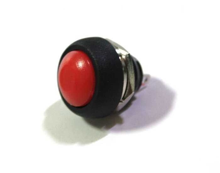 IC184 Kırmızı Plastik Yuvarlak Buton 17mm/22mm