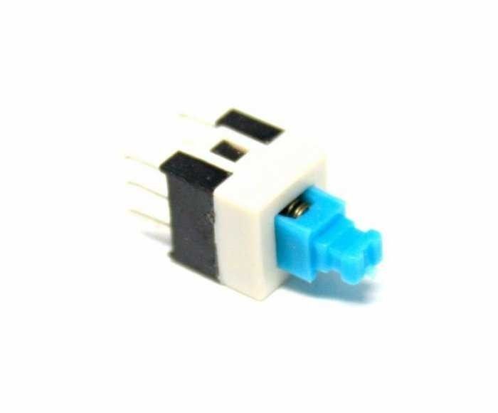 IC199 Çıt Çıt Anahtar Mini Mavi 6P Yaylı 8x8mm