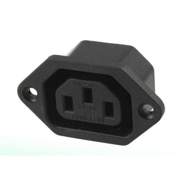 IC212A-K 3 Pin Power Dişi Şase Monteli Soket Kulak