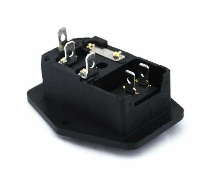 IC214 3 Pin Power Şase Erkek Anah.+Sig. Kulaklı