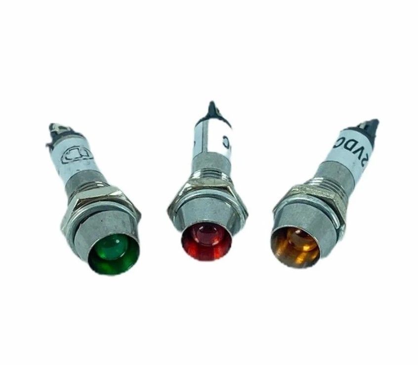 IC225 Sinyal Lambası Metal 8mm 220V Yeşil