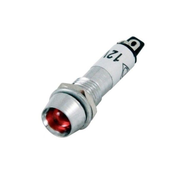 IC225 Sinyal Lambası Metal 8mm 24V Kırmızı