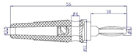 IC238B Banan Fiş Erkek Yeşil Silikonlu