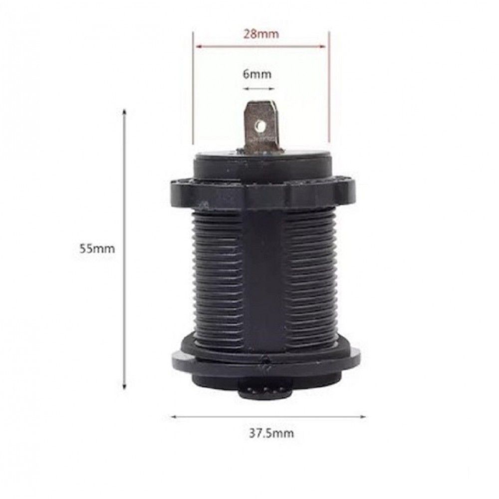 IC246B-5 Dişi Çakmak Fişi Pano Tip 30mm