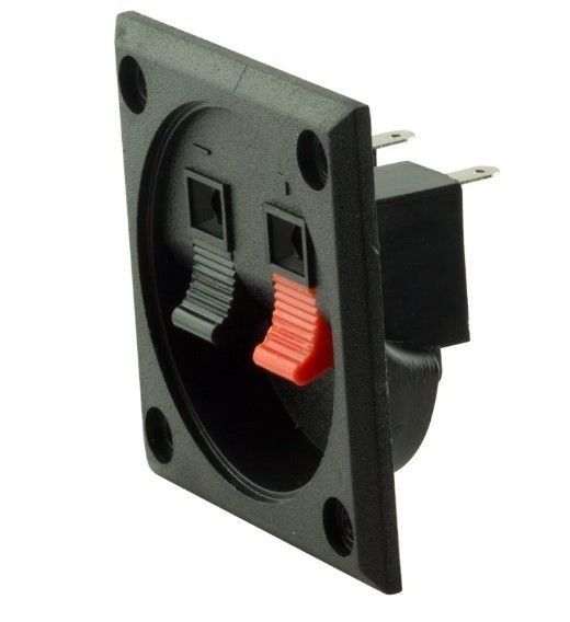 IC249A 2 li Hoparlör Terminali Kare 55x55mm