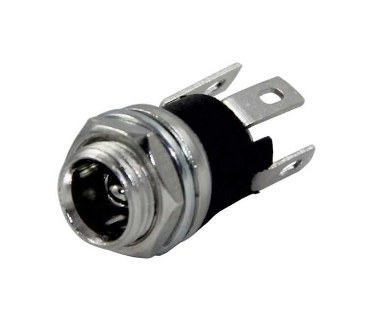 IC258A 2.1mm Üstten Somunlu Dc Şase Power Soket