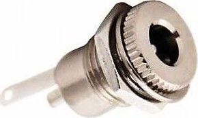 IC258D 2.1mm Metal Yuvarlak Somunlu Dc Şase Soket