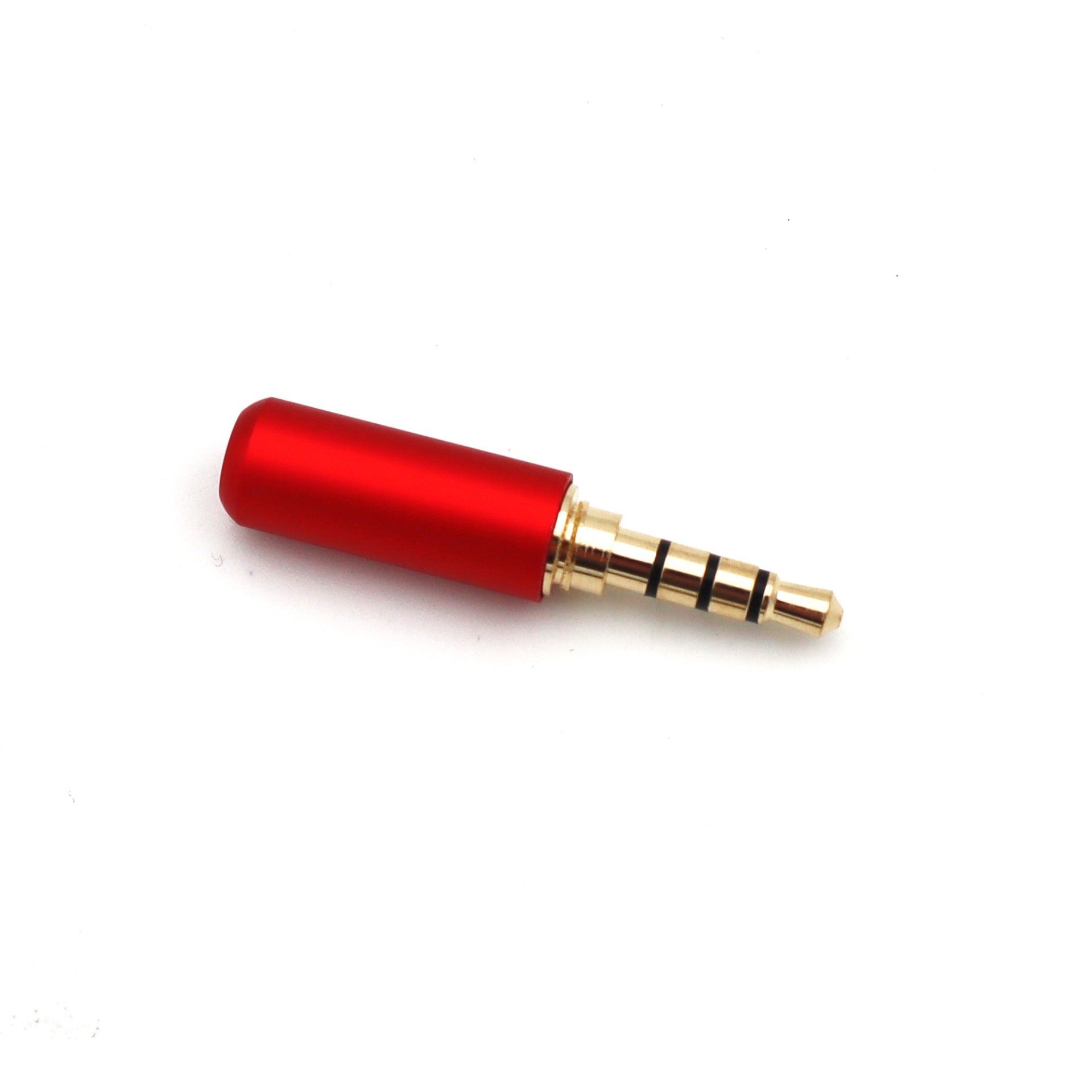 IC261E 3.5mm Stereo Erkek Jack 4 Boğum (Kırmızı)