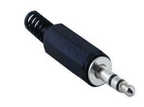 IC261E 3.5mm Stereo Erkek Jack 4 Boğum (Siyah)