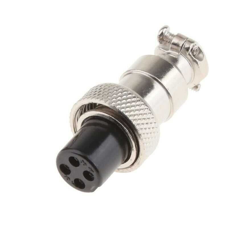 IC261M 12mm 4 Pin Mini Mayk Fiş Kablo Monte Dişi