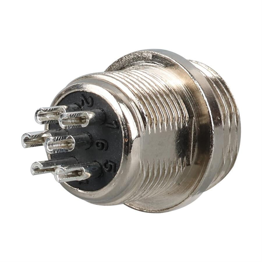 IC261M 12mm 6 Pin Mini Mayk Fiş Şase Monte Erkek