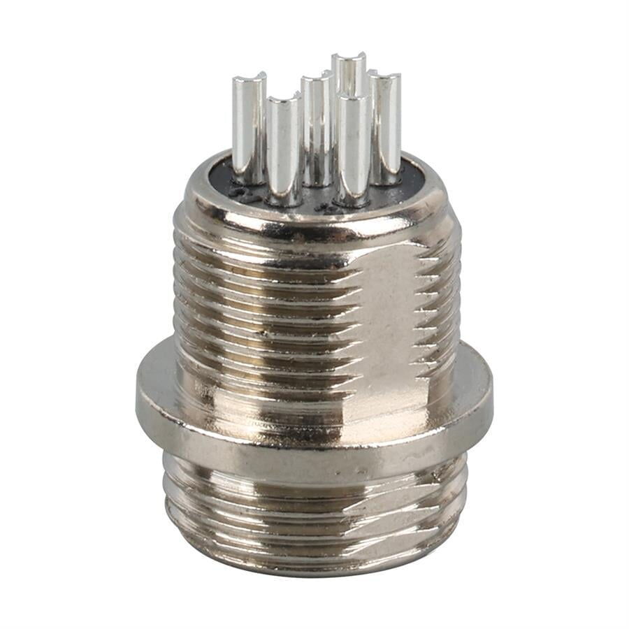 IC261M 12mm 6 Pin Mini Mayk Fiş Şase Monte Erkek
