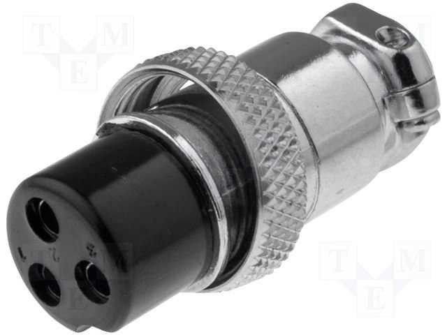 IC261M 16mm 3 Pin Mayk Fiş Kablo Monte Dişi