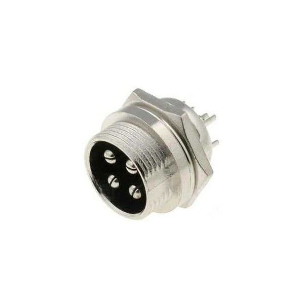 IC261M 16mm 5 Pin Mayk Fiş Şase Monte Erkek