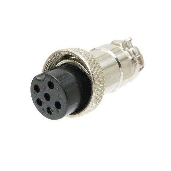IC261M 16mm 6 Pin Mayk Fiş Kablo Monte Dişi