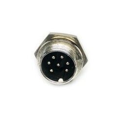 IC261M 16mm 7 Pin Mayk Fiş Şase Monte Erkek