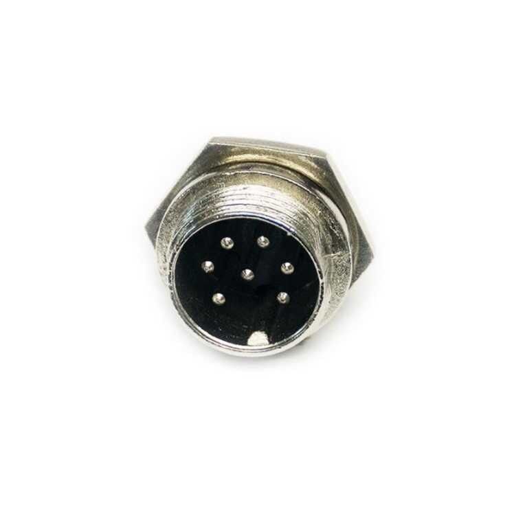 IC261M 16mm 7 Pin Mayk Fiş Şase Monte Erkek