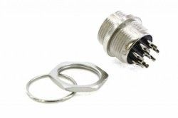 IC261M 16mm 8 Pin Mayk Fiş Şase Monte Erkek