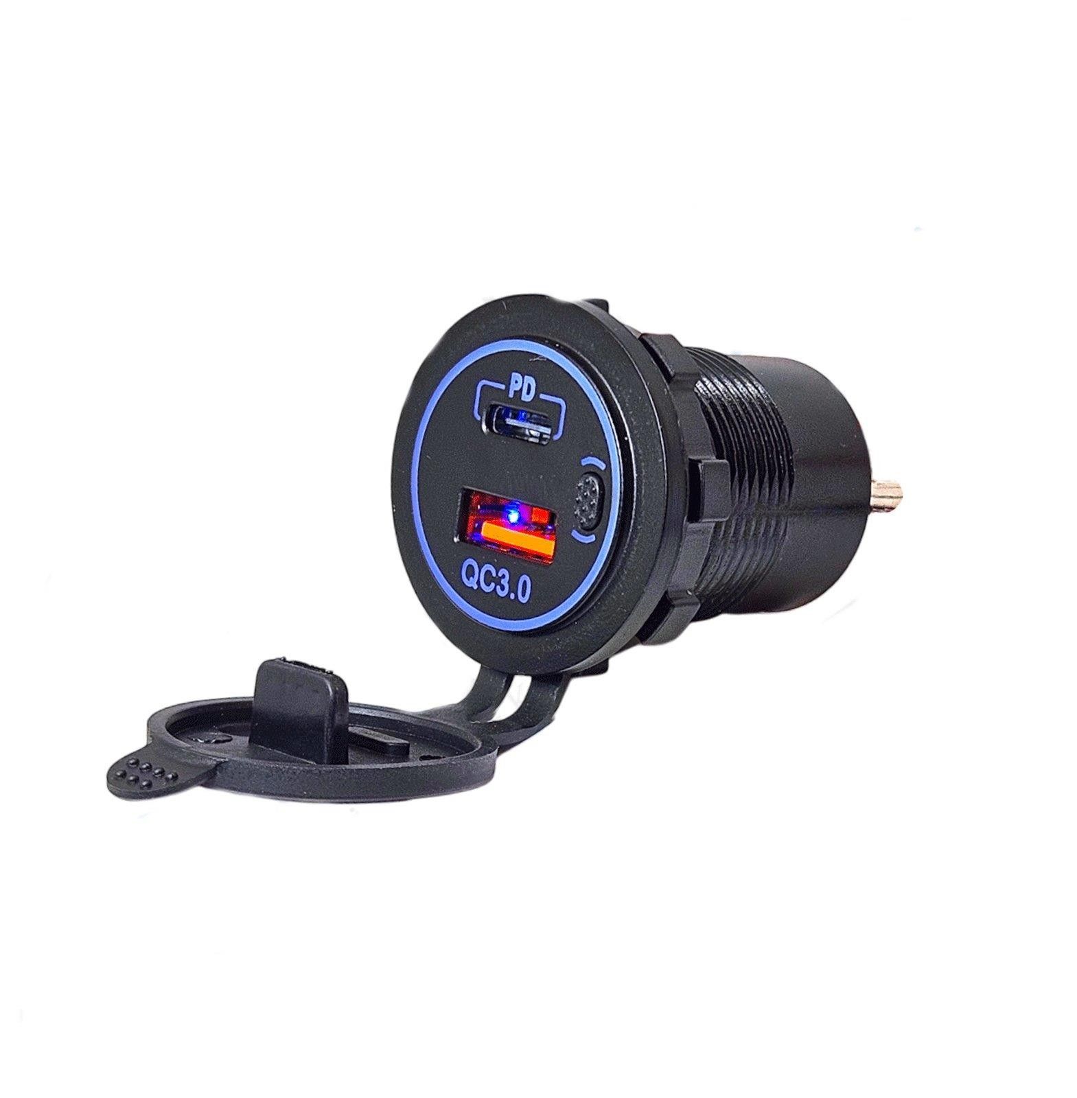 IC266C-5 Pano Tipi Usb 3.0 + Type-C Soket 12V-24V