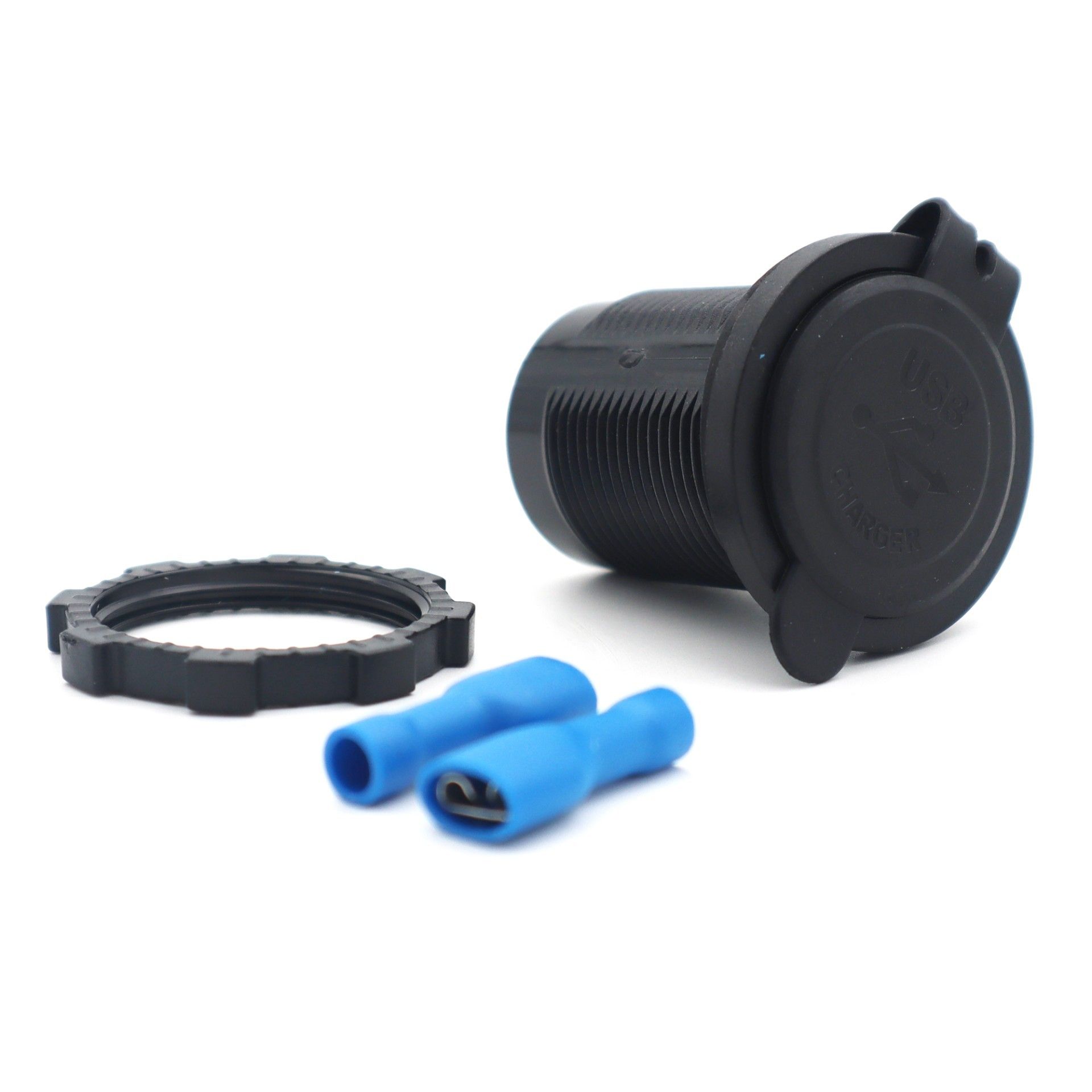 IC266C Kulaksız Çakmak Tip Su Geçirmez Kapak 2xUsb