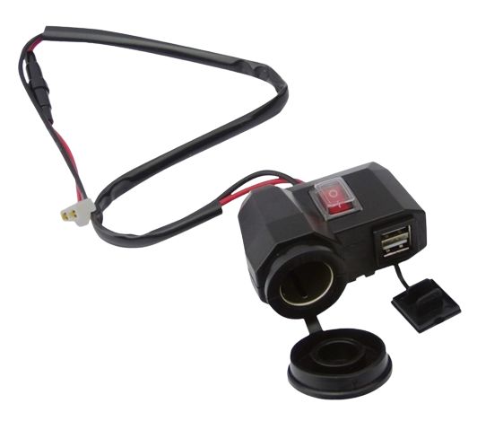 IC266F-1 Motorsiklet Usb Şarj Seti Anahtarlı