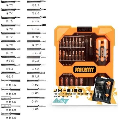 Jakemy JM-8160 33 Parça Tornavida Seti