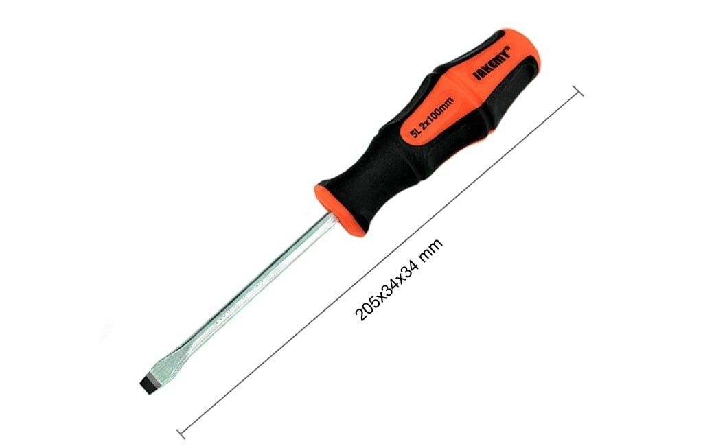 Jakemy JM-S203 6x100mm Düz Tornavida