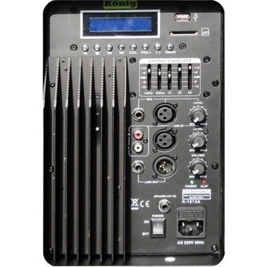 König K-1412A 12" 300W Usb/Sd Aktif Kabin