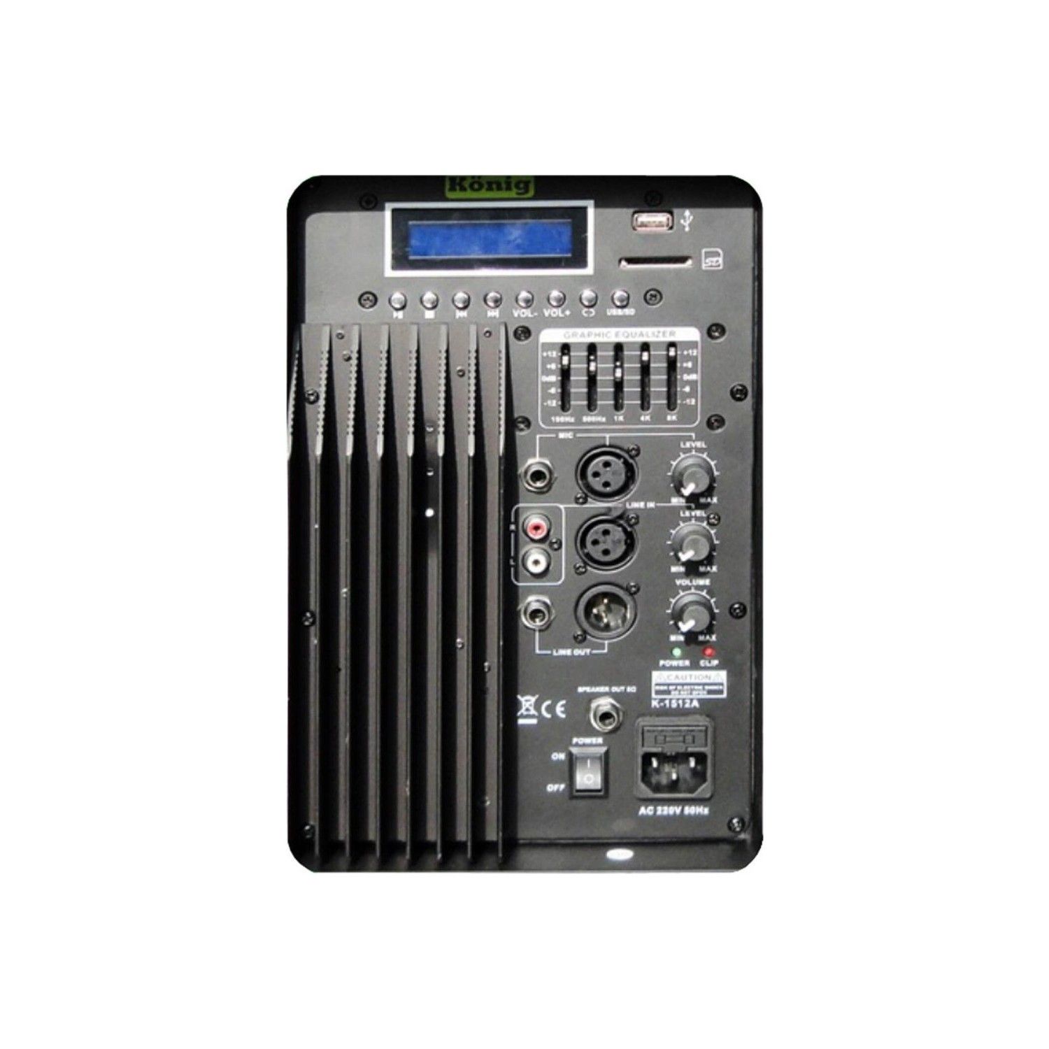 König K-1415A 15" 700W Usb/Sd Aktif Kabin