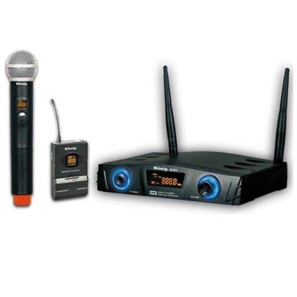 König K-312 Y-Y UHF Çift Kanal 2 li Yaka Mikrofonu
