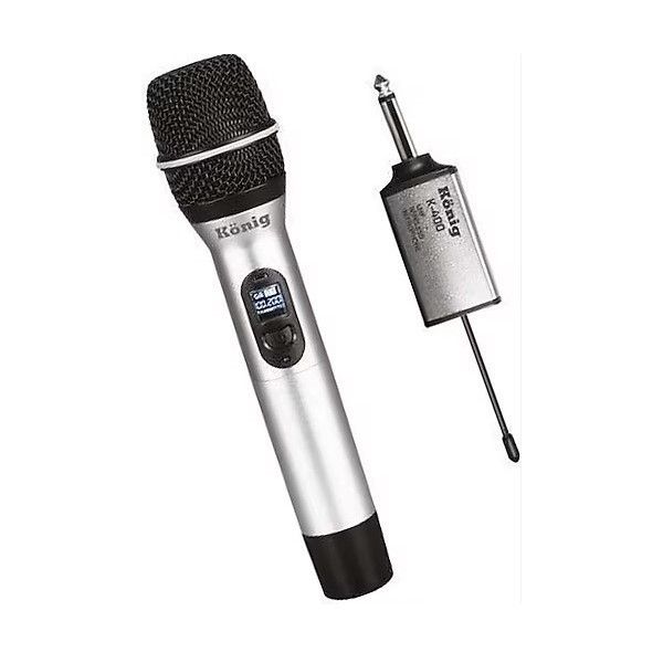 König K-400 Şarjlı UHF Kablosuz El Mikrofonu