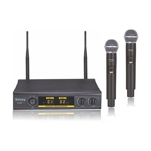 König K-402 E-E UHF Çift Kanal 2 li El Mikrofonu