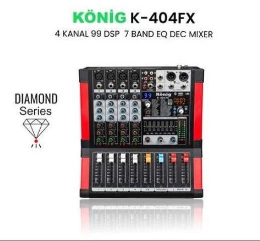 König K-404 FX Ultra Slim 4 Kanal Mikser