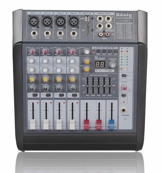 König K-4 P300FX 2x150W 4 Kanal Power Mikser