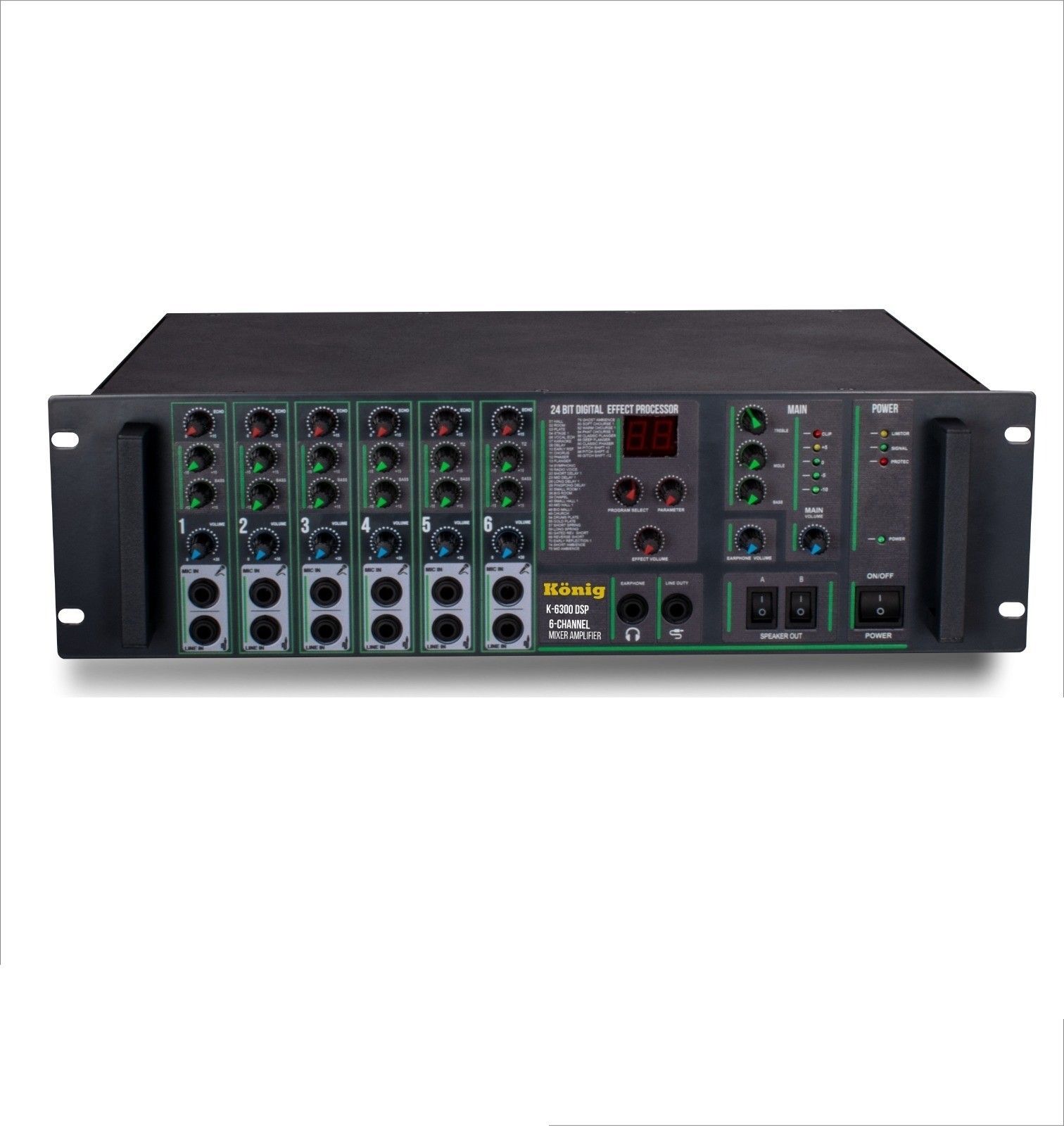 König K-6300 DSP 4-8 Ohm 300W 6 Kanal Anfi