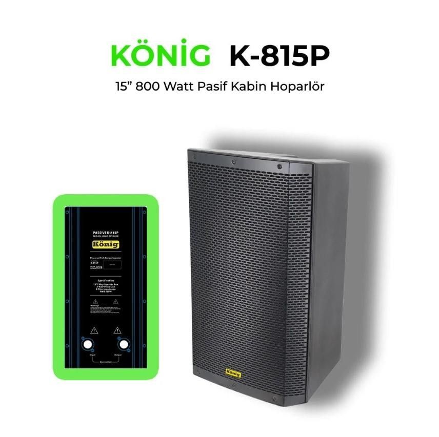 König K-815P 15" 800W Pasif Kabin Hoparlör