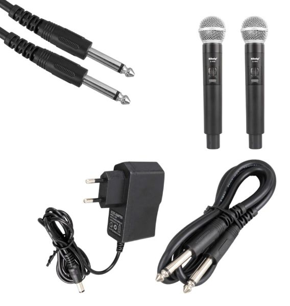 König K-990 E-E UHF Çift Kanal 2 li El Mikrofonu