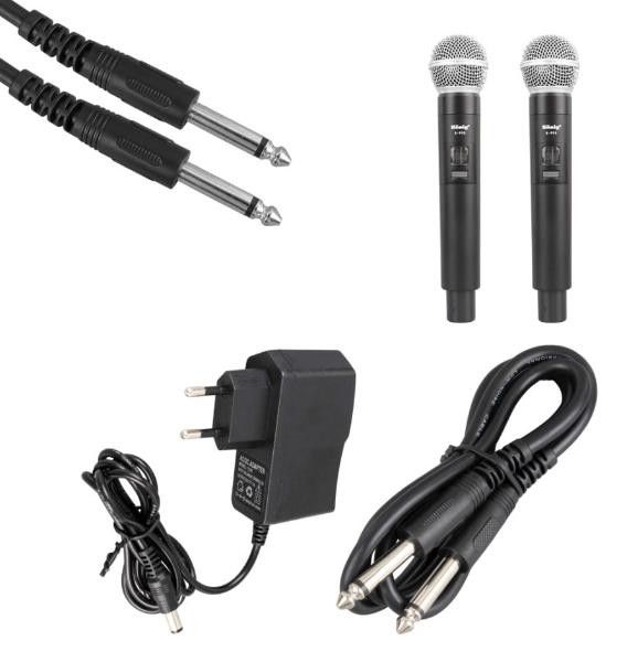 König K-990 E-E UHF Çift Kanal 2 li El Mikrofonu