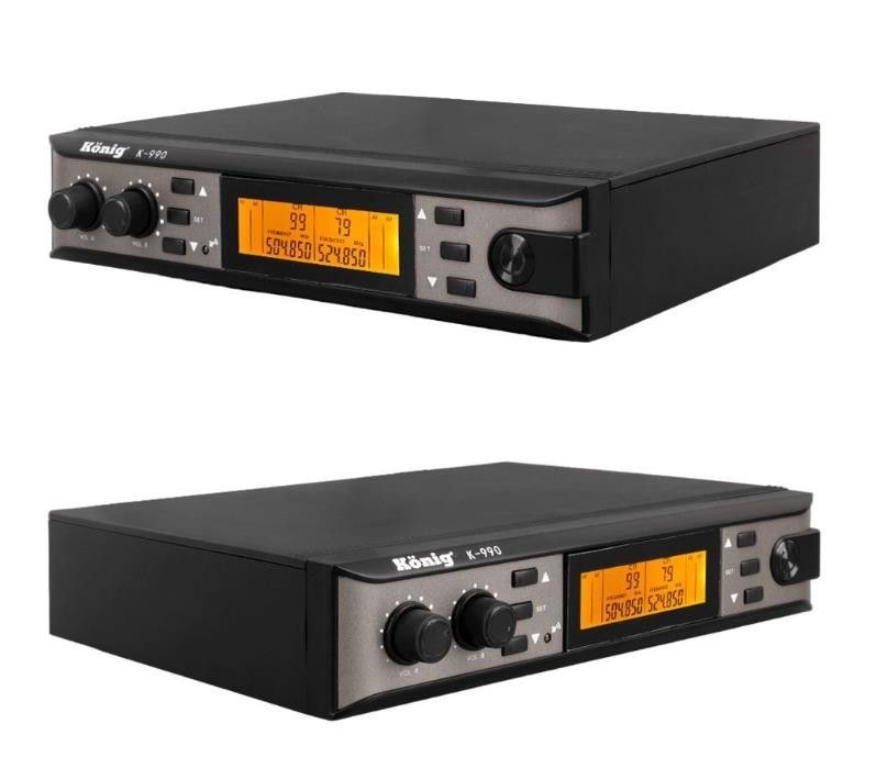 König K-990 Y-Y UHF Çift Kanal 2 li Yaka Mikrofonu