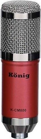 König K-CM800 Condenser Kayıt Mikrofonu (Kırmızı)